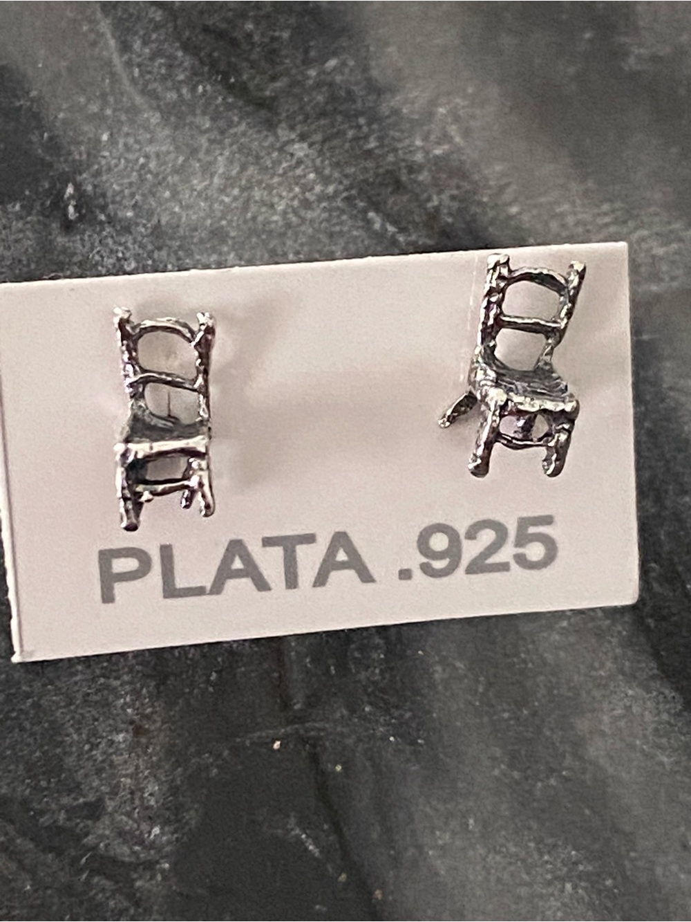 925 Sterling Silver Chair Stud Earrings - Gabriela Sanchez designs